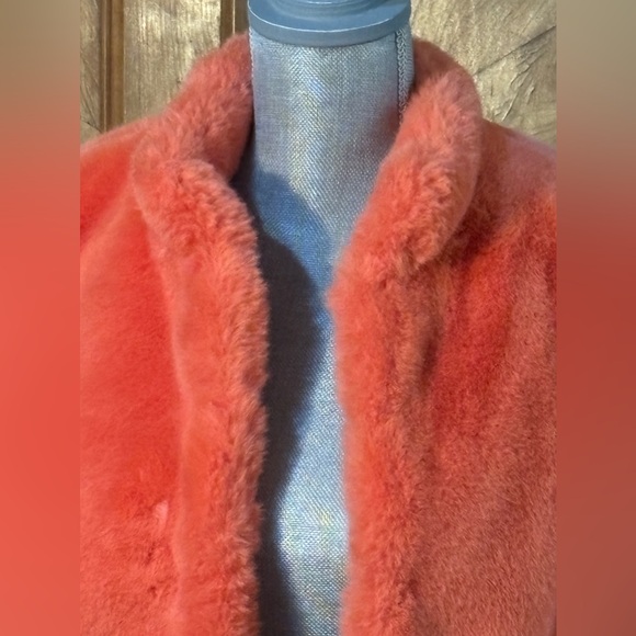 DRA Los Angeles NWT Mango Fur Jacket Anthropologie Size M - Picture 4 of 10